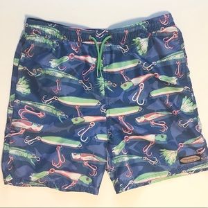 NWOT Vineyard Vines Boys Swim Trunks with bag